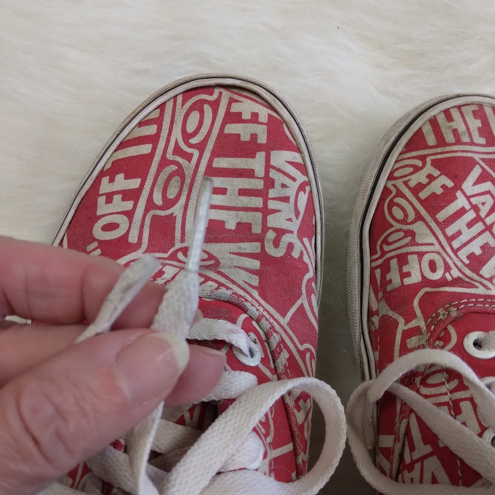 SHOES Vans Off the Wall logo print shoes, men's 9. - Picture 9 of 16